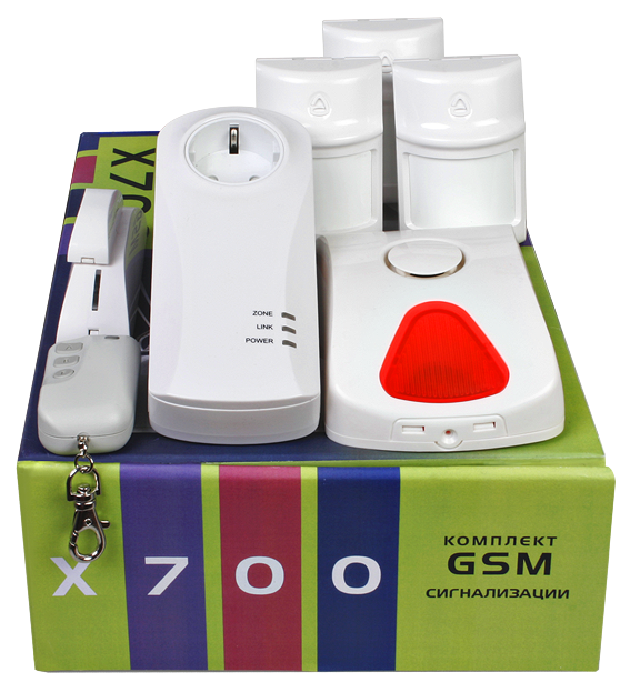 Комплект GSM-сигнализации Х-700 Готовые комплекты сигнализации фото, изображение