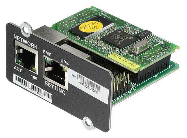 Ippon NMC SNMP II card для Ippon Innova G2/RT II 1022865 Дополнительные устройства к источникам питания фото, изображение