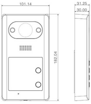 Dahua DHI-VTO3211D-P2-S2 IP вызывные панели фото, изображение